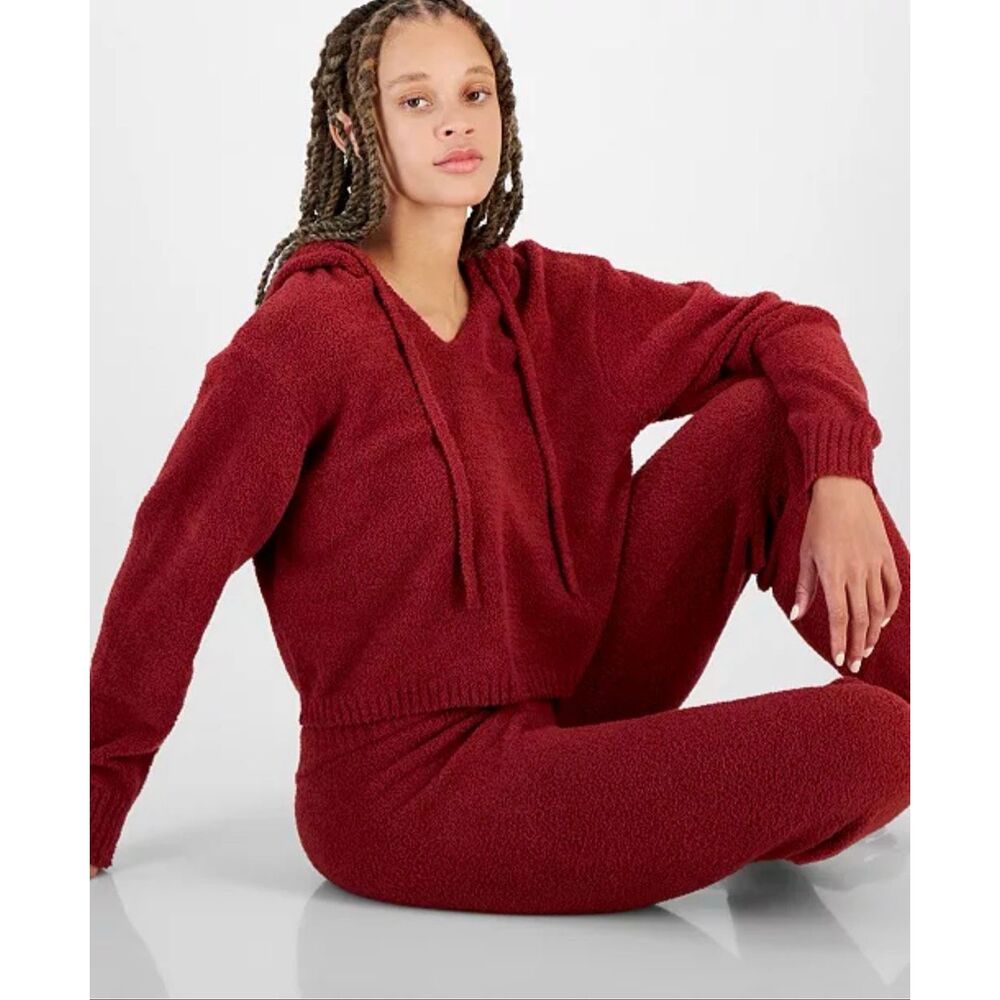UGG Marie Pullover V-Neck Long-Sleeve Lounge Hoodie Rub Small